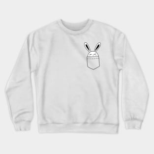 Sweet bunny in a pocket Crewneck Sweatshirt